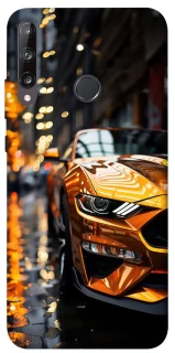 Чохол на Huawei P40 Lite E Golden sports car фото 1 з 1