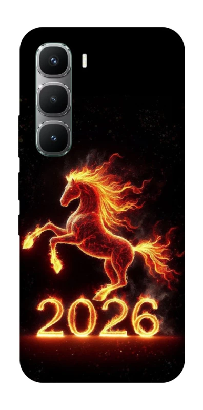 Чохол на Infinix Hot 60 Pro Red Fire Horse ver.1 фото 1 з 1