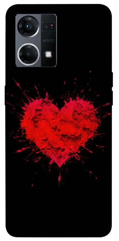 Чохол на Oppo Reno 7 4G Splash heart фото 1 з 1