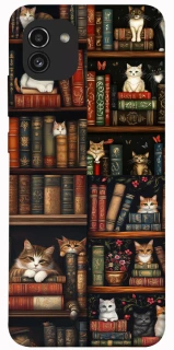 Чохол на Samsung Galaxy A03 Cats & Books фото 1 з 1