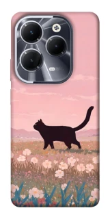 Чехол на Infinix Hot 40 cat on a field фото 1 из 1