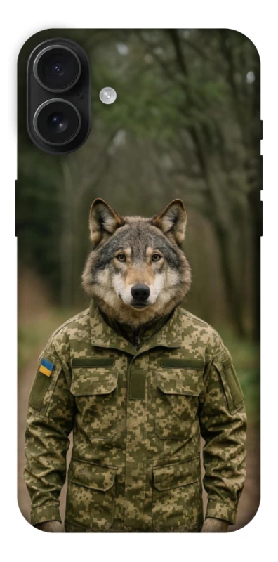 Чохол на Apple iPhone 16 Plus Вовк захисник фото 1 з 1