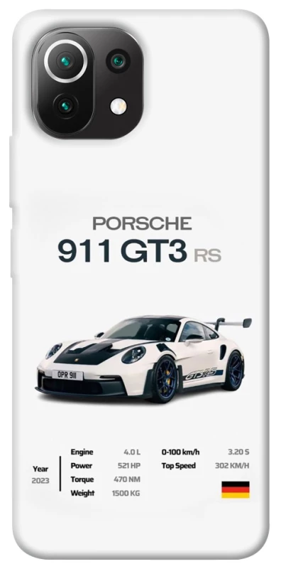 Чохол на Xiaomi Mi 11 Lite Porsche 911 GT3 фото 1 з 1