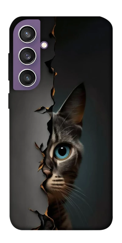 Чехол на Samsung Galaxy S23 FE Кот-подглядыватель v2 фото 1 из 1