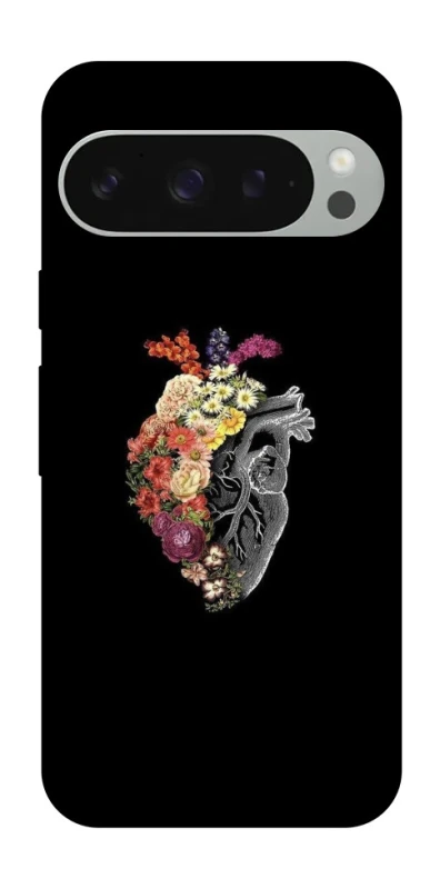 Чохол на Google Pixel 10 Pro XL Heart with flowers фото 1 з 1