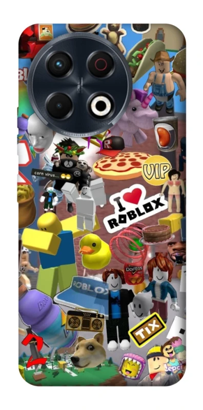 Чохол на TECNO Spark 30 Pro (KL7) Roblox collage ver.5 фото 1 з 1