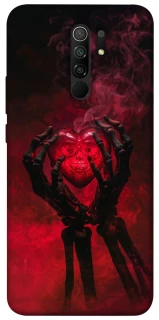 Чехол на Xiaomi Redmi 9 Heart in the hands of a skeleton фото 1 из 1