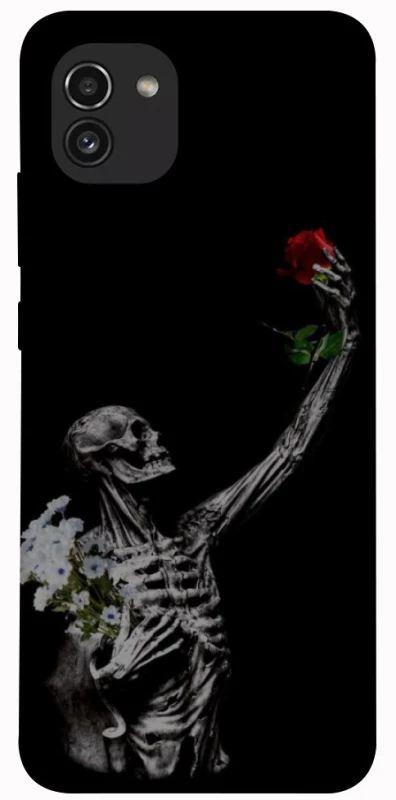 Чохол на Samsung Galaxy A03 Skeleton vs Rose фото 1 з 1