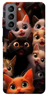 Чохол на Samsung Galaxy S21 FE happy cats фото 1 з 1