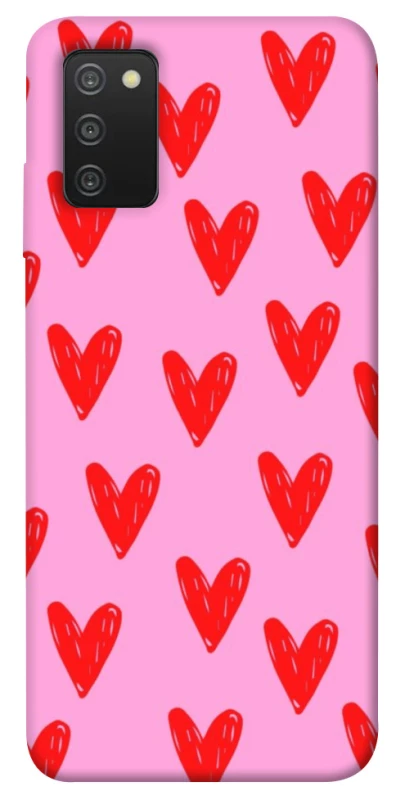 Чохол на Samsung Galaxy A03s Red hearts 2 фото 1 з 1