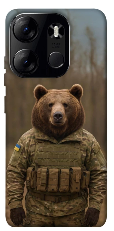 Чехол на Tecno Spark Go 2023 Медведь защитник фото 1 из 1