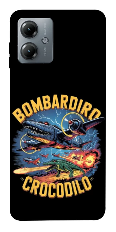 Чехол на Motorola Moto G14 Bombardino Crocodilo v2 фото 1 из 1
