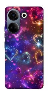 Чохол на TECNO Camon 20 Pro (CK7n) Drawn hearts фото 1 з 1