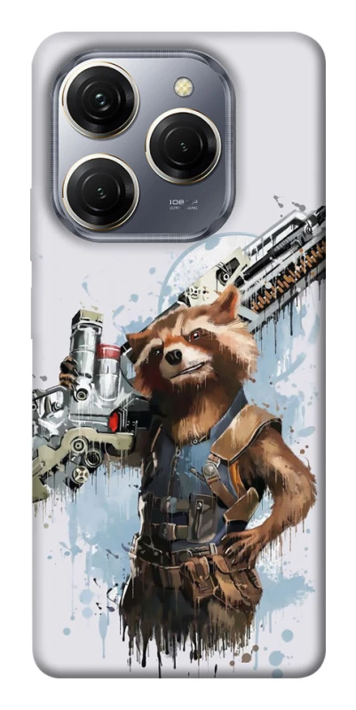 Чехол на TECNO Spark 20 Pro Rocket Raccoon фото 1 из 1