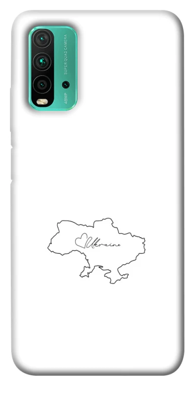 Чохол на Xiaomi Redmi Note 9 4G / Redmi 9 Power Ukraine map фото 1 з 1
