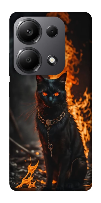 Чохол на Xiaomi Redmi Note 13 Pro 4G Вогняний кіт фото 1 з 1