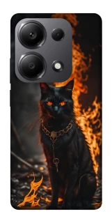 Чехол на Xiaomi Redmi Note 13 Pro 4G Огненный кот фото 1 из 1