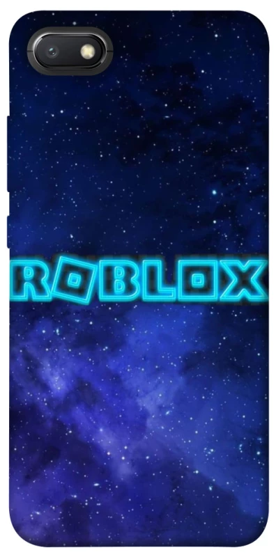 Чохол на Xiaomi Redmi 6A Roblox Space Logo Blue фото 1 з 1