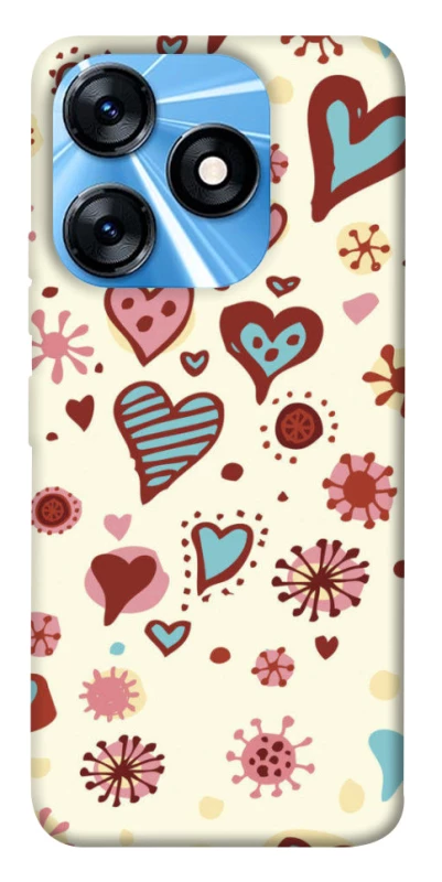 Чохол на TECNO Spark 10 Pretty hearts фото 1 з 1