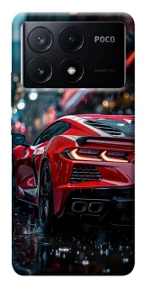 Чехол на Xiaomi Poco X6 Red sports car фото 1 из 1
