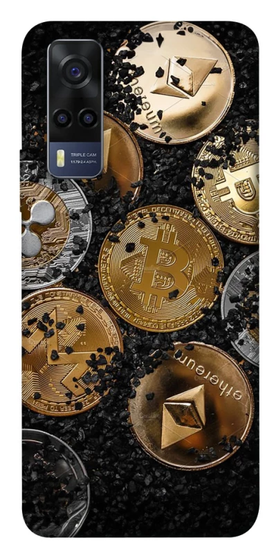 Чохол на Vivo Y53s Many coins v2 фото 1 з 1