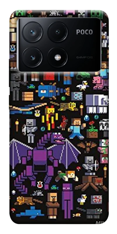 Чохол на Xiaomi Poco X6 Minecraft v5 фото 1 з 1
