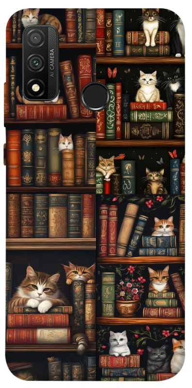 Чехол на Huawei P Smart (2020) Cats & Books фото 1 из 1