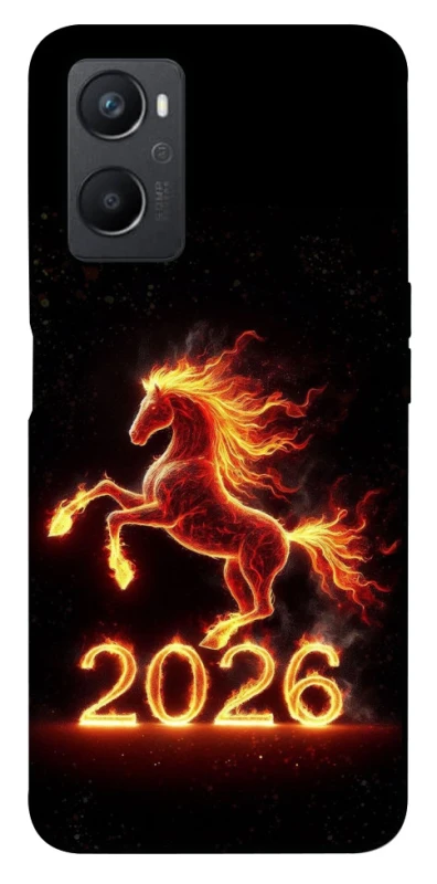 Чохол на Oppo A96 Red Fire Horse ver.1 фото 1 з 1