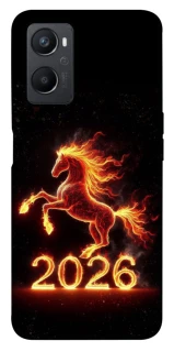 Чохол на Oppo A96 Red Fire Horse ver.1 фото 1 з 1