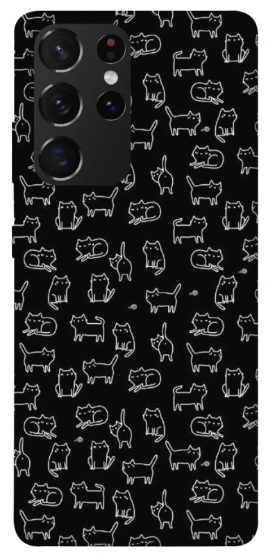 Чохол на Samsung Galaxy S21 Ultra Black Cats фото 1 Чохол на Samsung Galaxy S21 Ultra Black Cats фото 1 з 1