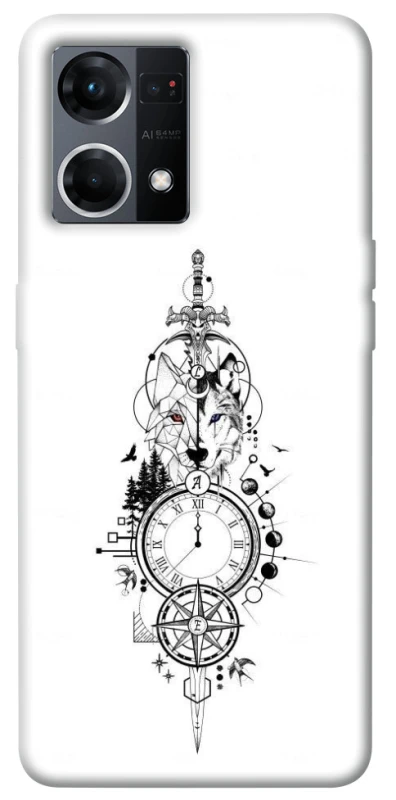 Чехол на Oppo Reno 7 4G Tattoo ver.8 фото 1 из 1