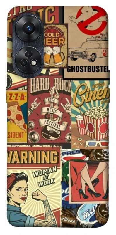 Чохол на Oppo Reno 8T 4G Retro collage ver.2 фото 1 з 1