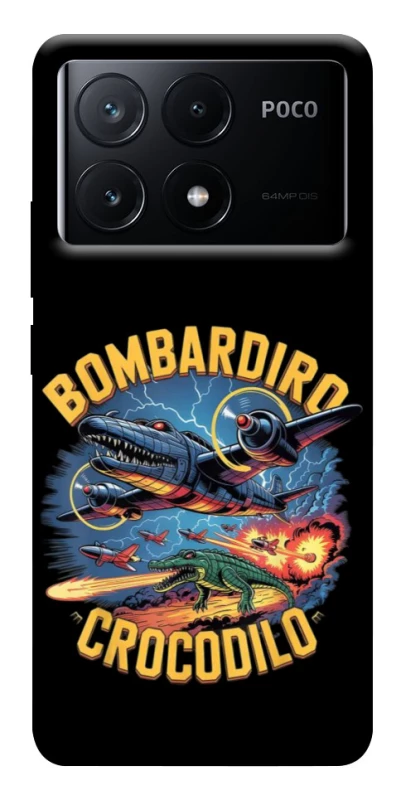 Чохол на Xiaomi Poco X6 Bombardino Crocodilo v2 фото 1 з 1