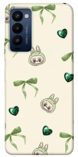 Чохол на TECNO Camon 18 Labubu Green Heart фото 1 з 1