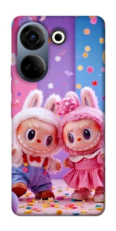 Чохол на TECNO Camon 20 Pro (CK7n) Labubu twins ver.3 фото 1 з 1
