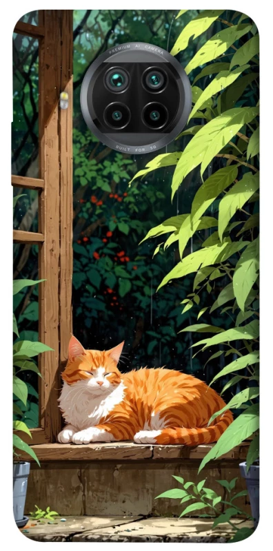 Чохол на Xiaomi Mi 10T Lite / Redmi Note 9 Pro 5G red cat фото 1 з 1