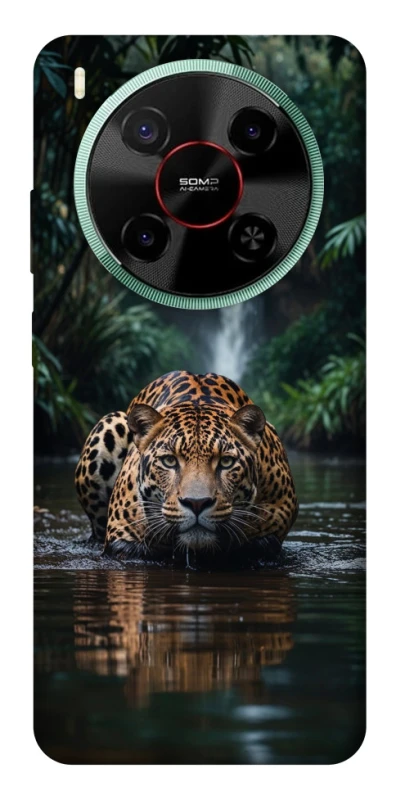 Чохол на ZTE Nubia V70 Max Leopard in water фото 1 з 1