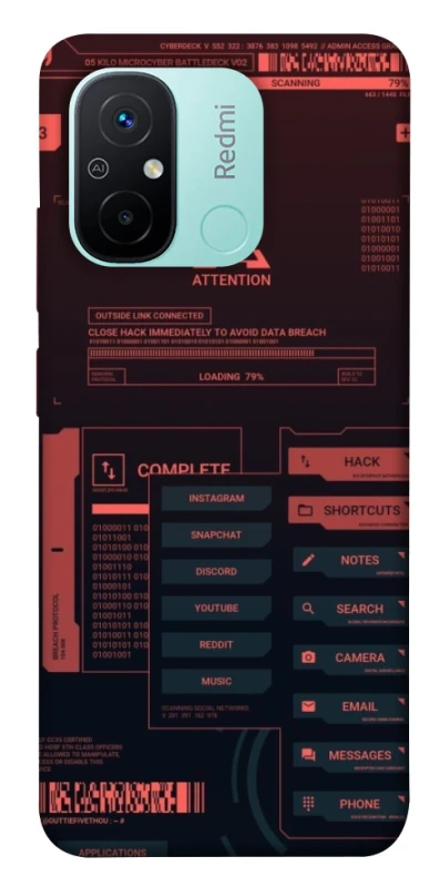 Чохол на Xiaomi Redmi 12C / Poco C55 Attention фото 1 з 1