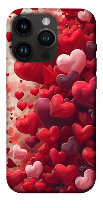 Чохол на Apple iPhone 14 Pro (6.1") Many hearts фото 1 з 1
