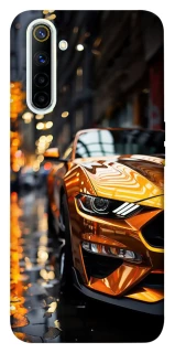 Чохол на Realme 6 Golden sports car фото 1 з 1