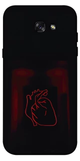 Чехол на Samsung A720 Galaxy A7 (2017) Красное сердце фото 1 из 1