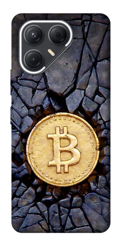 Чохол на TECNO Pova 7 Bitcoin cracks фото 1 з 1