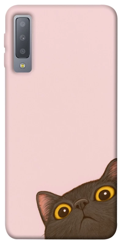 Чохол на Samsung A750 Galaxy A7 (2018) Peeping cat фото 1 з 1