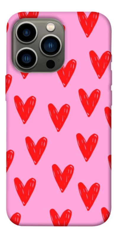 Чохол на Apple iPhone 13 Pro (6.1") Red hearts 2 фото 1 з 1