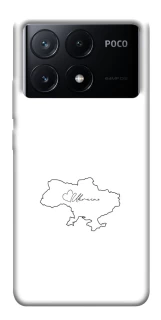 Чехол на Xiaomi Poco X6 Ukraine map фото 1 из 1