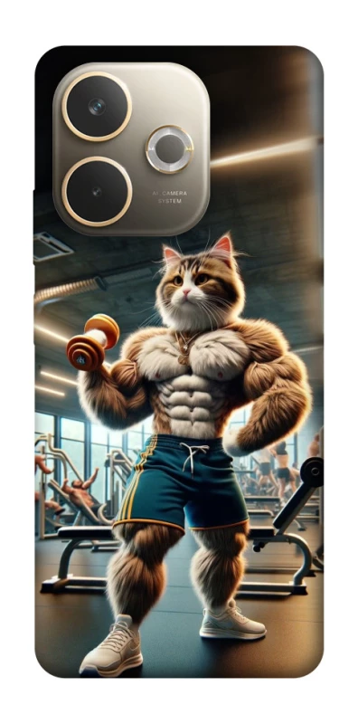 Чехол на Oppo A5 Pro 4G Качок кот фото 1 из 1