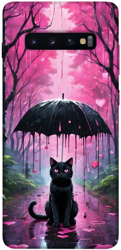 Чохол на Samsung Galaxy S10+ Black cat фото 1 з 1