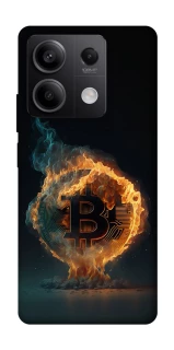 Чохол на Xiaomi Redmi Note 13 5G Fire Bitcoin фото 1 з 1