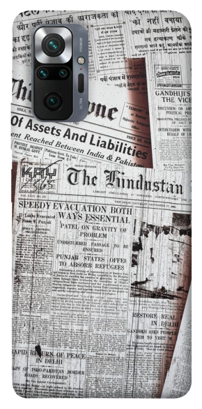 Чохол на Xiaomi Redmi Note 10 Pro Газети фото 1 з 1