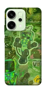 Чохол на Oppo Reno 14 Dandysworld tv green theme фото 1 з 1